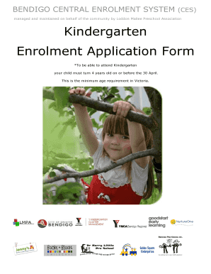 Kindergarten Enrolment Application Form