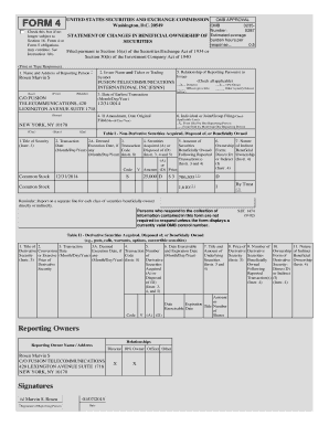 SEC Form 4 Statement of Changes in Beneficial Ownership