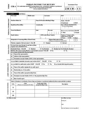 Indian Income Tax Return ITR-4