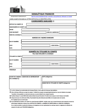 SIGNALÉTIQUE FINANCIER