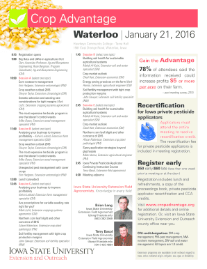Crop Advantage Conference Registration Form
