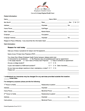 Patient Registration Form