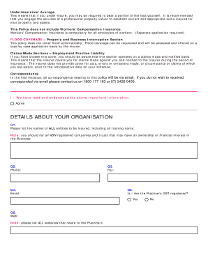 Health Professional Plus Property & Liability Proposal Form