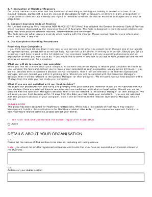 Management Liability Proposal Form