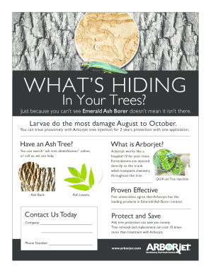 Emerald Ash Borer Treatment Form