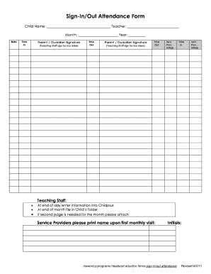 Parent Sign inout Sheet Forms and Templates Fillable Printable Parent Sign inout Sheet Forms and Templates Fillable Printable