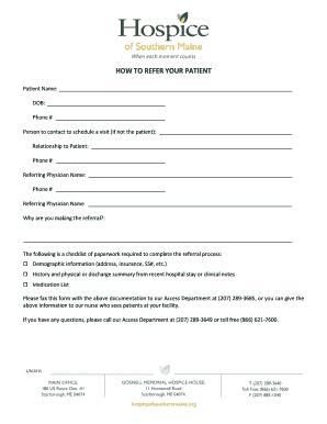 Patient Referral Form
