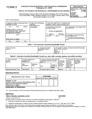 SEC Form 3 Beneficial Ownership