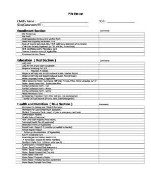 Child Enrollment Verification Form