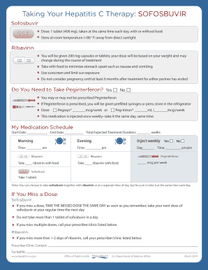 Hepatitis C Therapy Medication Schedule
