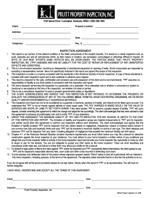 Property Inspection Agreement