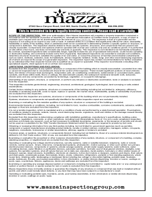 Home Inspection Contract