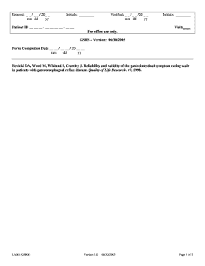 Gastrointestinal Symptom Rating Scale