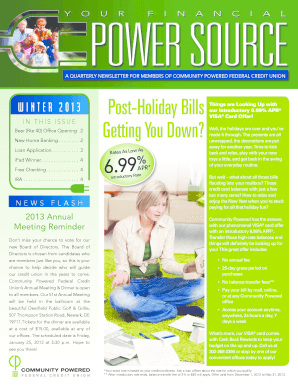 Community Powered Federal Credit Union Loan Application