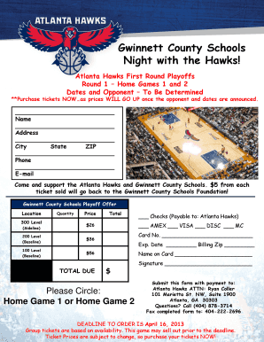 Gwinnett County Schools Atlanta Hawks Playoff Tickets