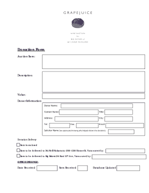 Donation Form