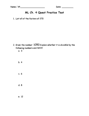 Printable mustache - ML Ch 4 Quest Practice Test - Brookwood School - brookwood