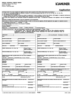 Credit Application Form