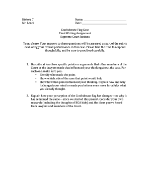 Confederate Flag Case Final Writing Assignment