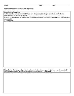 Osmosis Lab Report Template