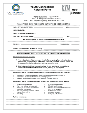 Youth Connections Referral Form