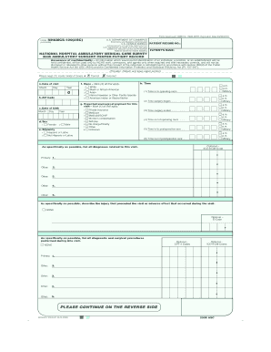 National Hospital Ambulatory Medical Care Survey Form