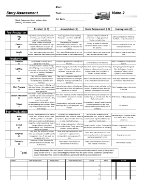 Video Story Assessment Form