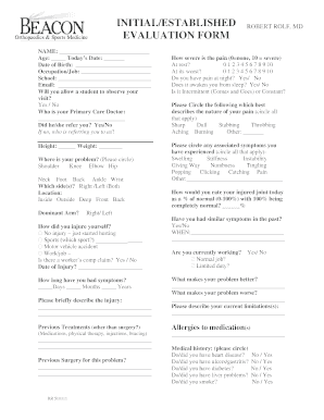 Patient History Form