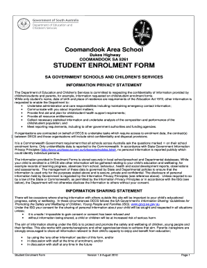 Student Enrolment Form