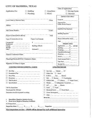 Building Permit Application