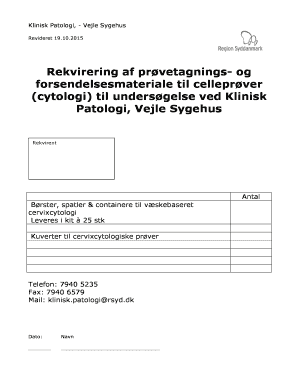 Cytology Sample Request Form