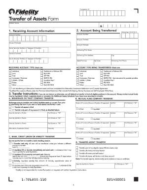 Transfer of Assets Form