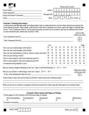 Outcome Tracking Form