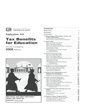 Publication 970 Tax Benefits for Education