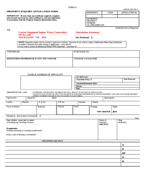 Property Enquiry Application Form