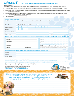 The Lost Dogs’ Home Christmas Appeal 2013
