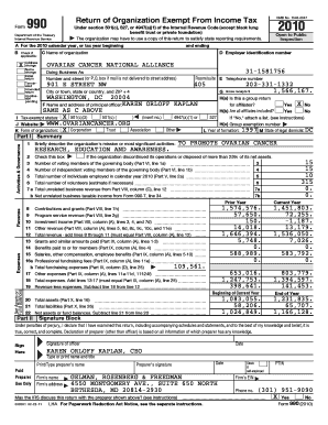 Form 990 Return of Organization Exempt From Income Tax