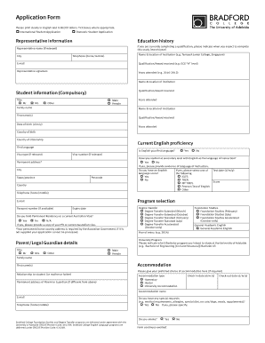 International Student Application Form