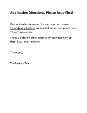 Rental Application Form