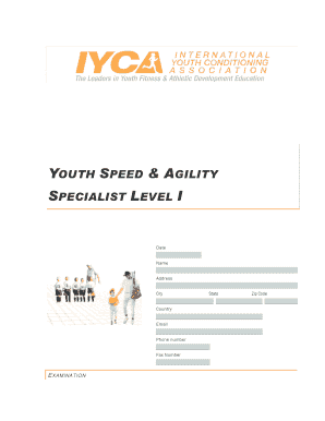 Youth Speed & Agility Specialist Level I Exam