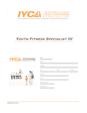 Youth Fitness Specialist Level III Examination