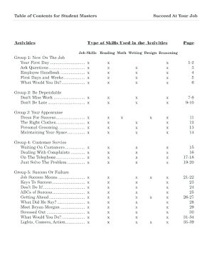 Succeed At Your Job Workbook