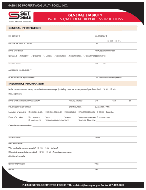 Incident Accident Report Form