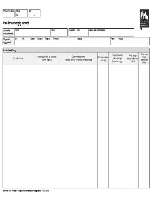 Norwegian Building Control Plan