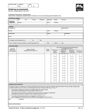 Responsibility Declaration for Planning and Building Act