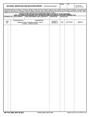 Material Inspection and Receiving Report