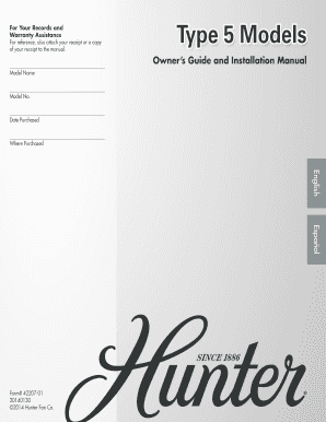 Hunter Ceiling Fan Installation Manual