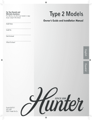 Hunter Ceiling Fan Installation Manual