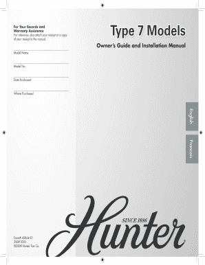 Hunter Ceiling Fan Installation Manual