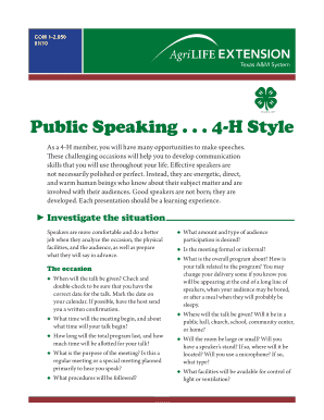 4-H Public Speaking Guide